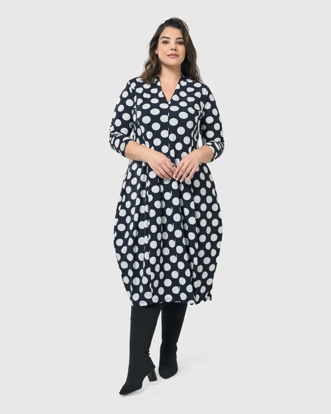Women Alembika Plus<Piper Cocoon Dress, Circles