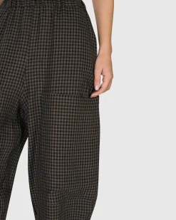 Women Alembika Pants & Skirts<Pisco Balloon Pants, Plaid