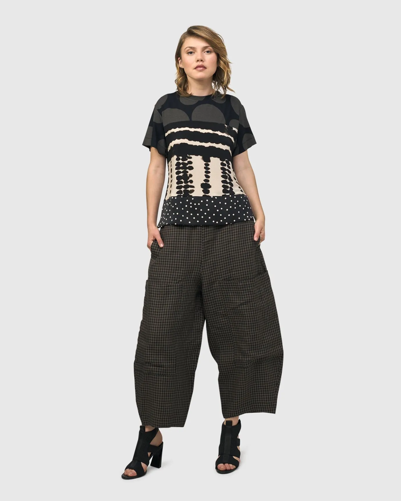 Women Alembika Plus<Pisco Balloon Pants, Plaid