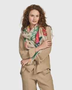 Women Alembika Scarves & Wraps<Primavera Scarf, Peony