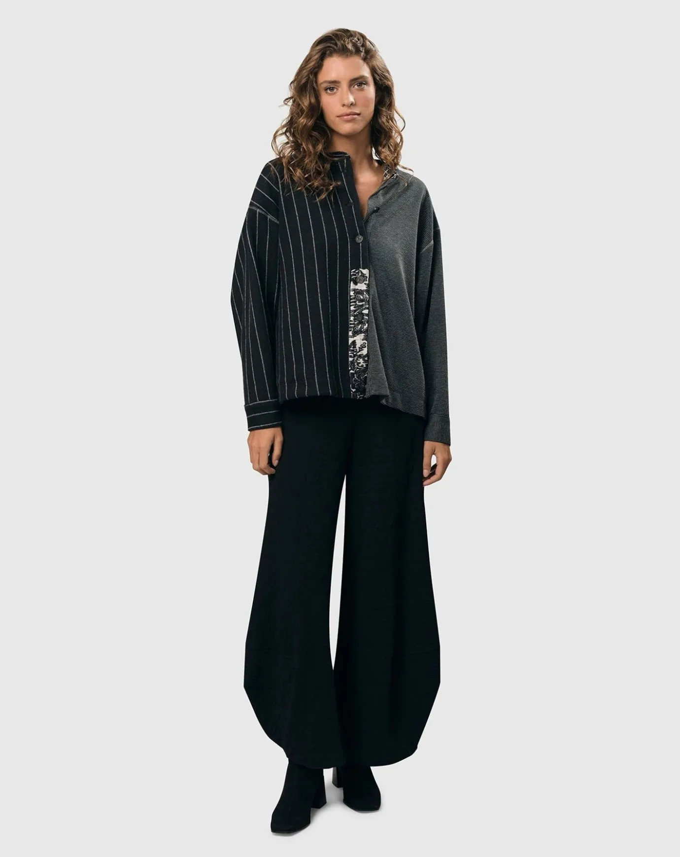 Women Alembika Pants & Skirts<Pucker Dot Punto Pants, Black