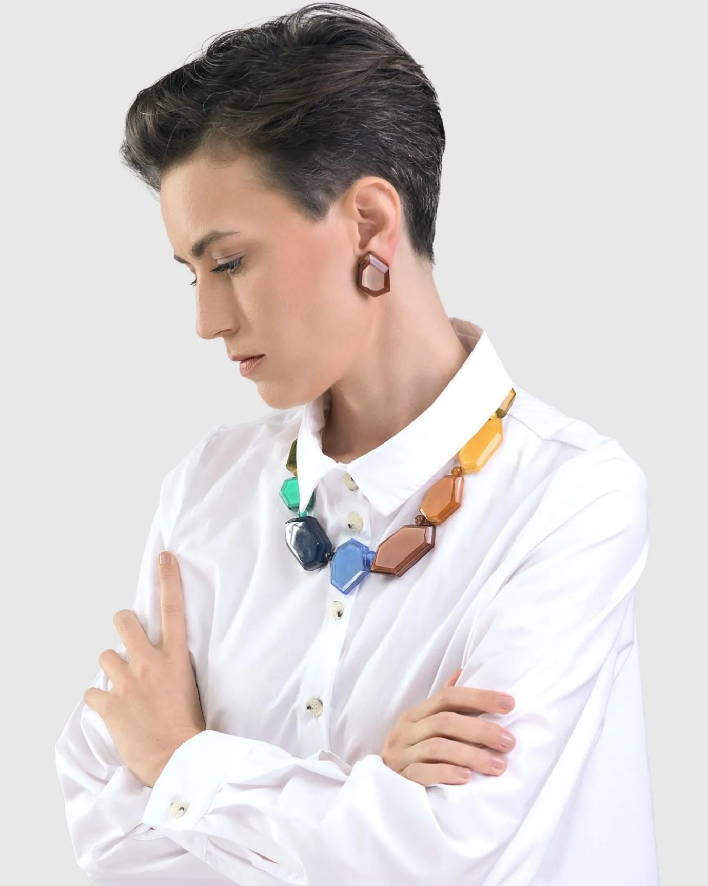 Women Alembika Accessories<Rainbow Faceted Bead Necklace, Multi