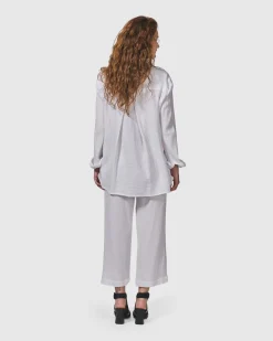 Women Alembika Tops & Tunics<Recreation Button Down Top, White