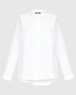 Women Alembika Tops & Tunics<Recreation Button Down Top, White