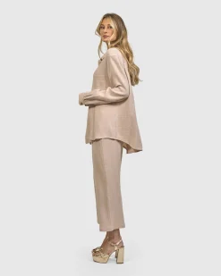Women Alembika Tops & Tunics<Recreation Button Down Top, Sand