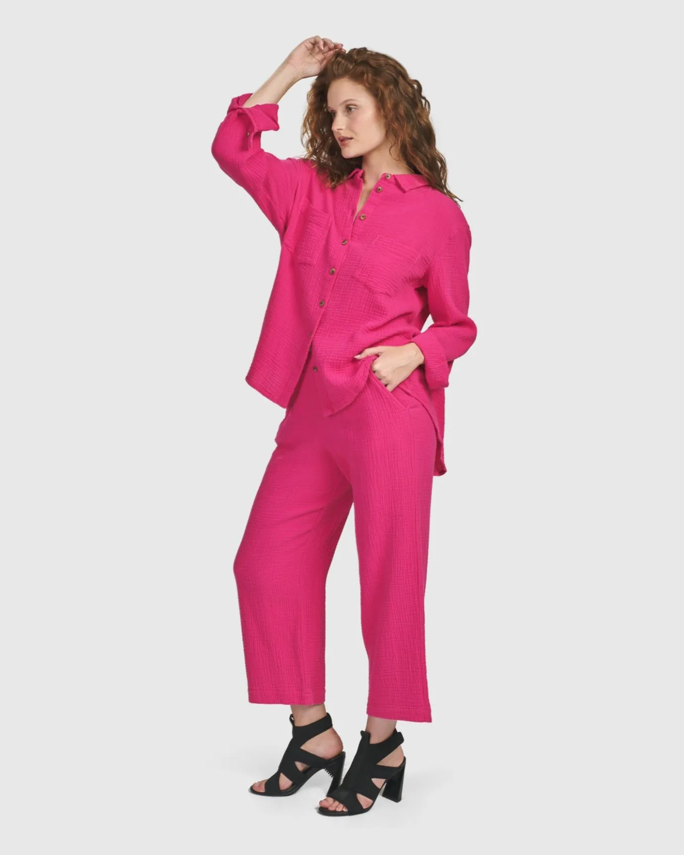 Women Alembika Plus<Recreation Pants, Fuchsia