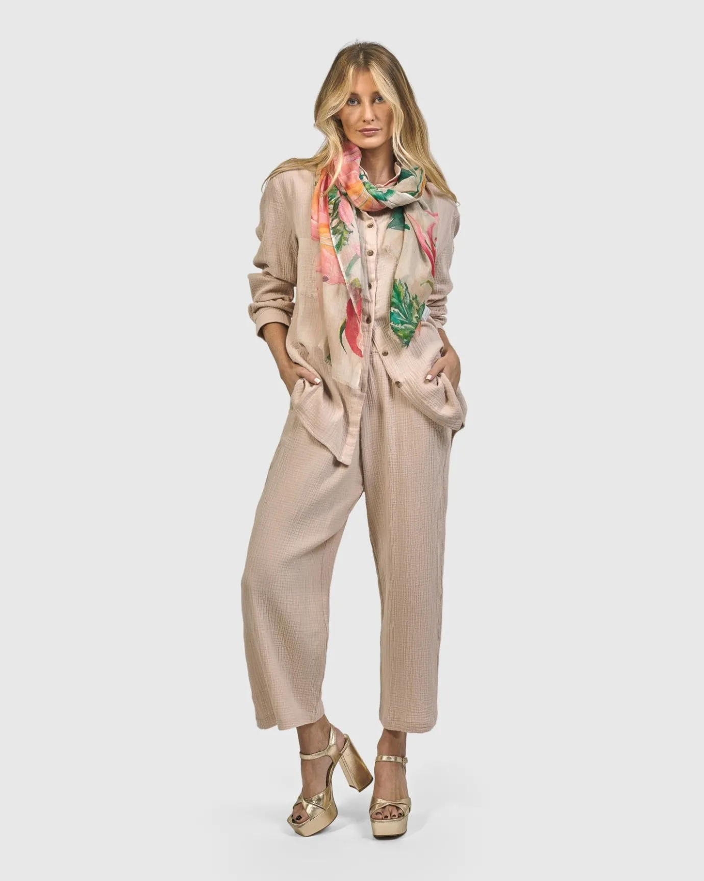 Women Alembika Pants & Skirts<Recreation Pants, Sand