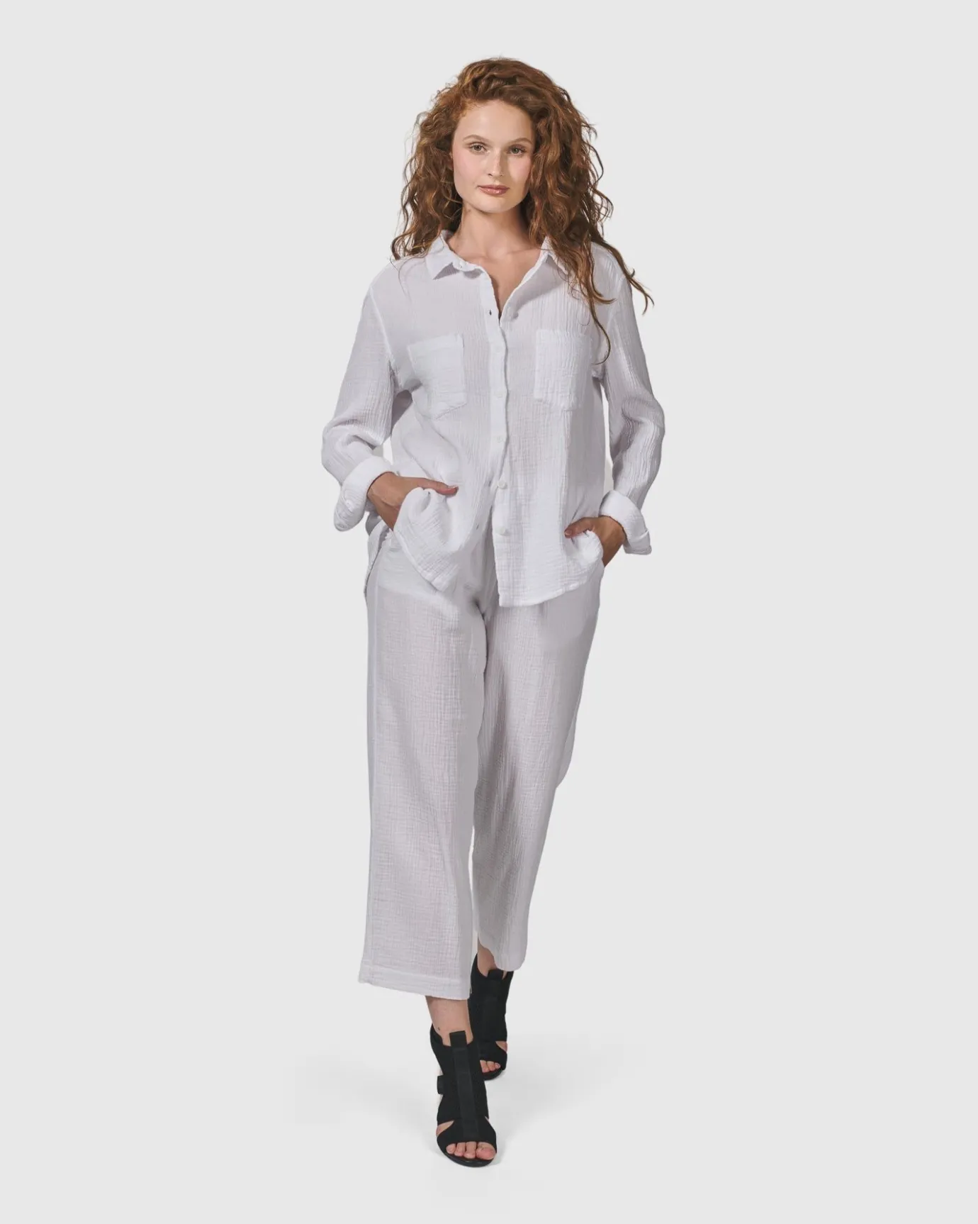 Women Alembika Plus<Recreation Pants, White