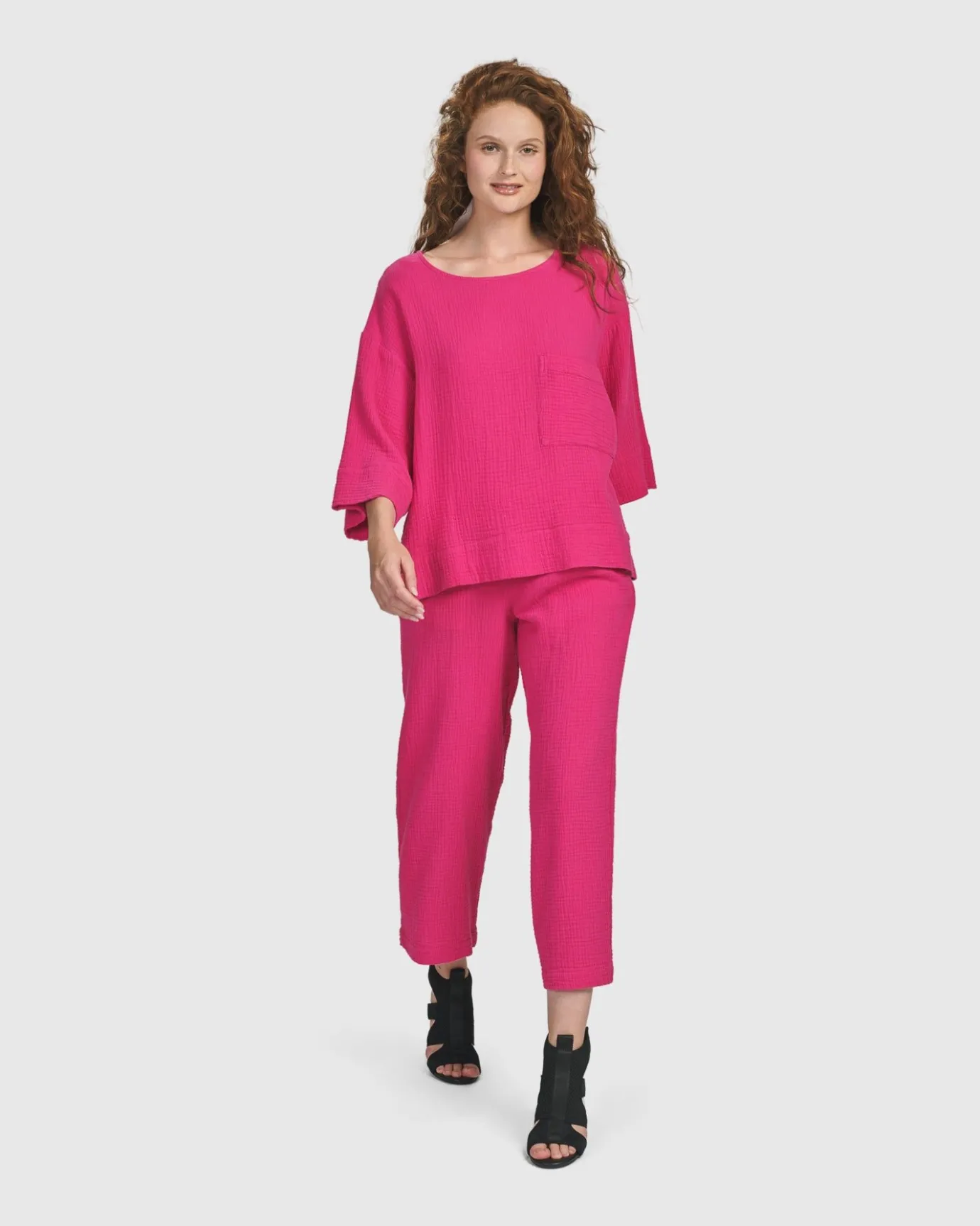 Women Alembika Plus<Recreation Tee, Fuchsia