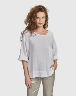 Women Alembika Plus<Recreation Tee, White