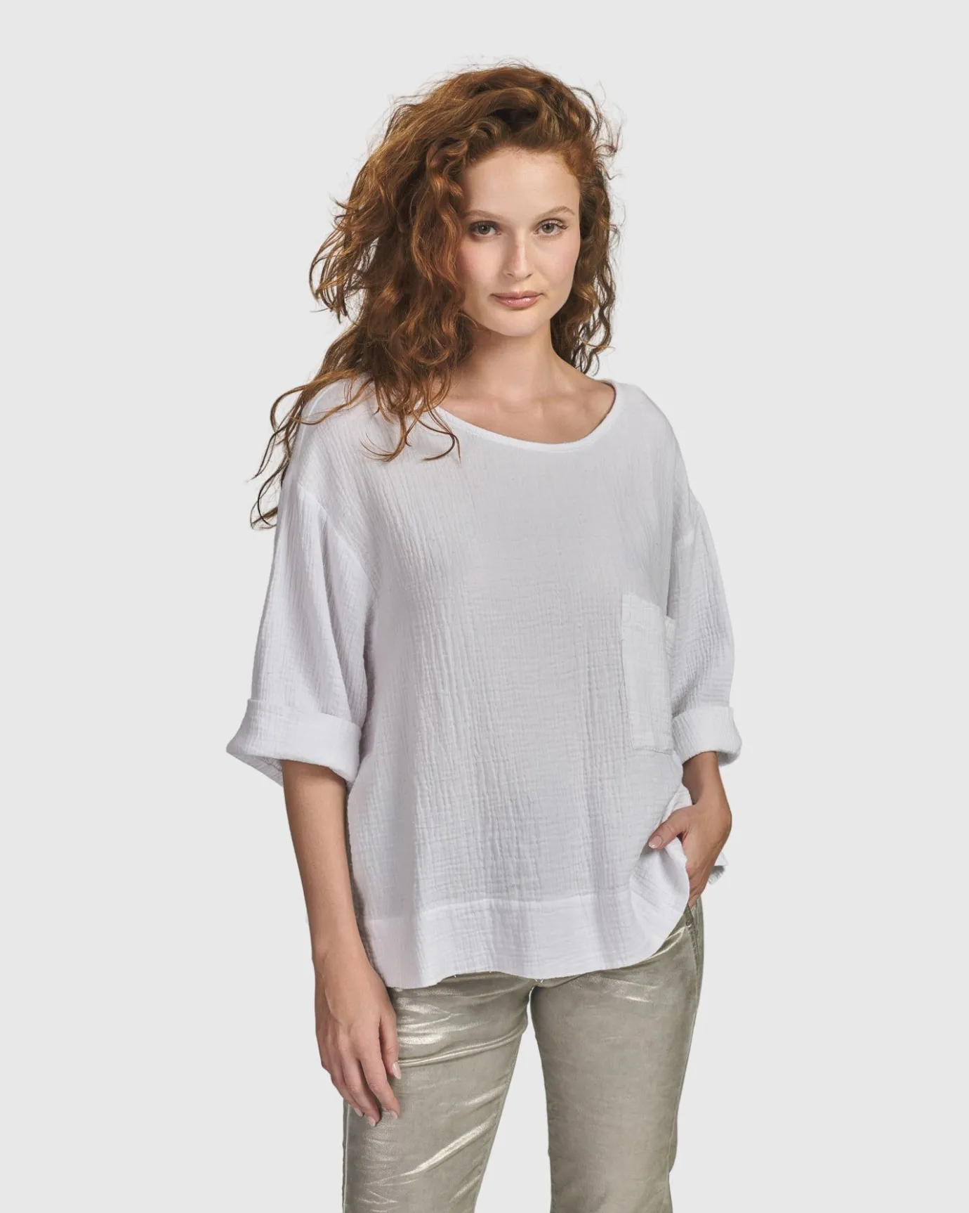 Women Alembika Tops & Tunics<Recreation Tee, White