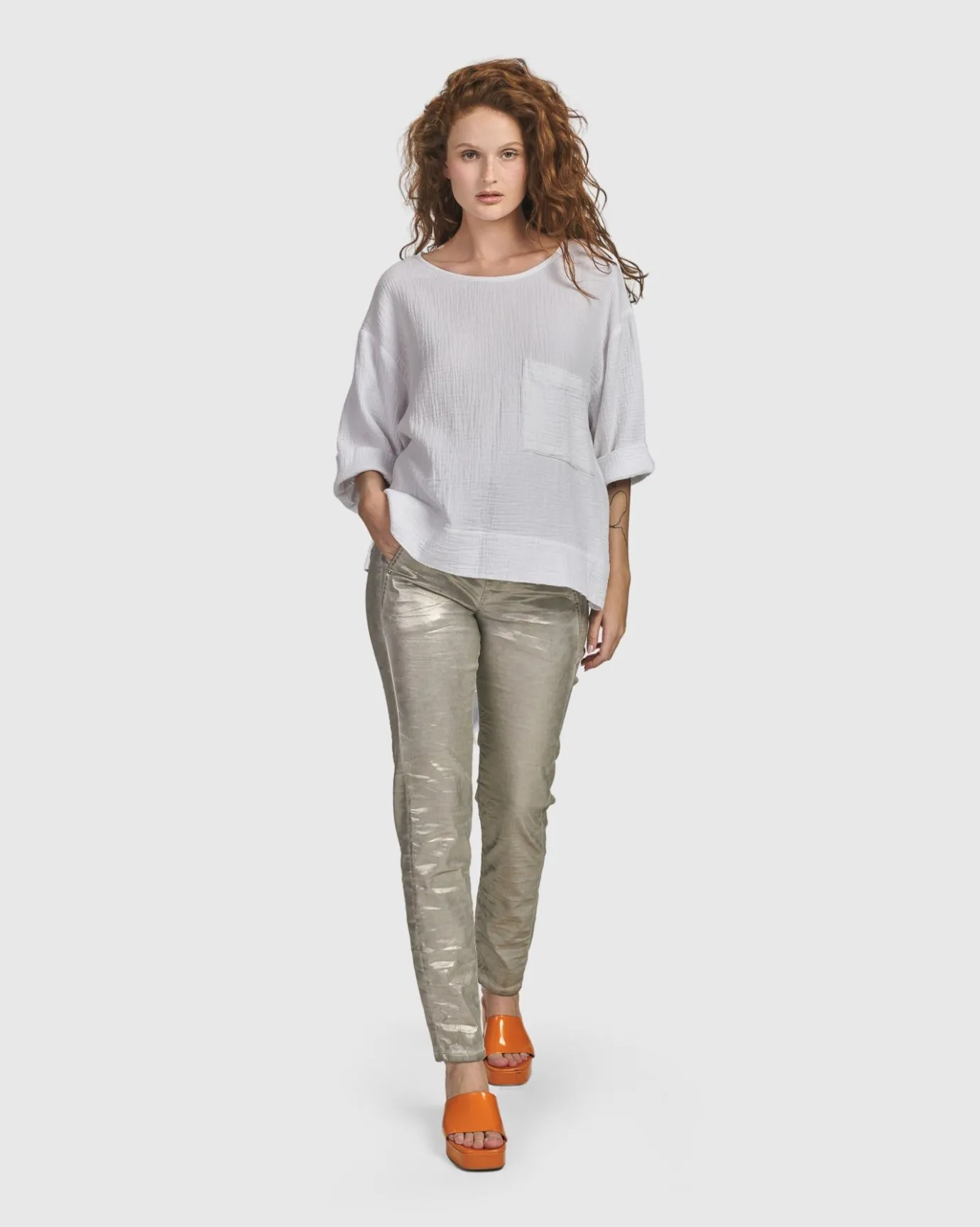 Women Alembika Tops & Tunics<Recreation Tee, White