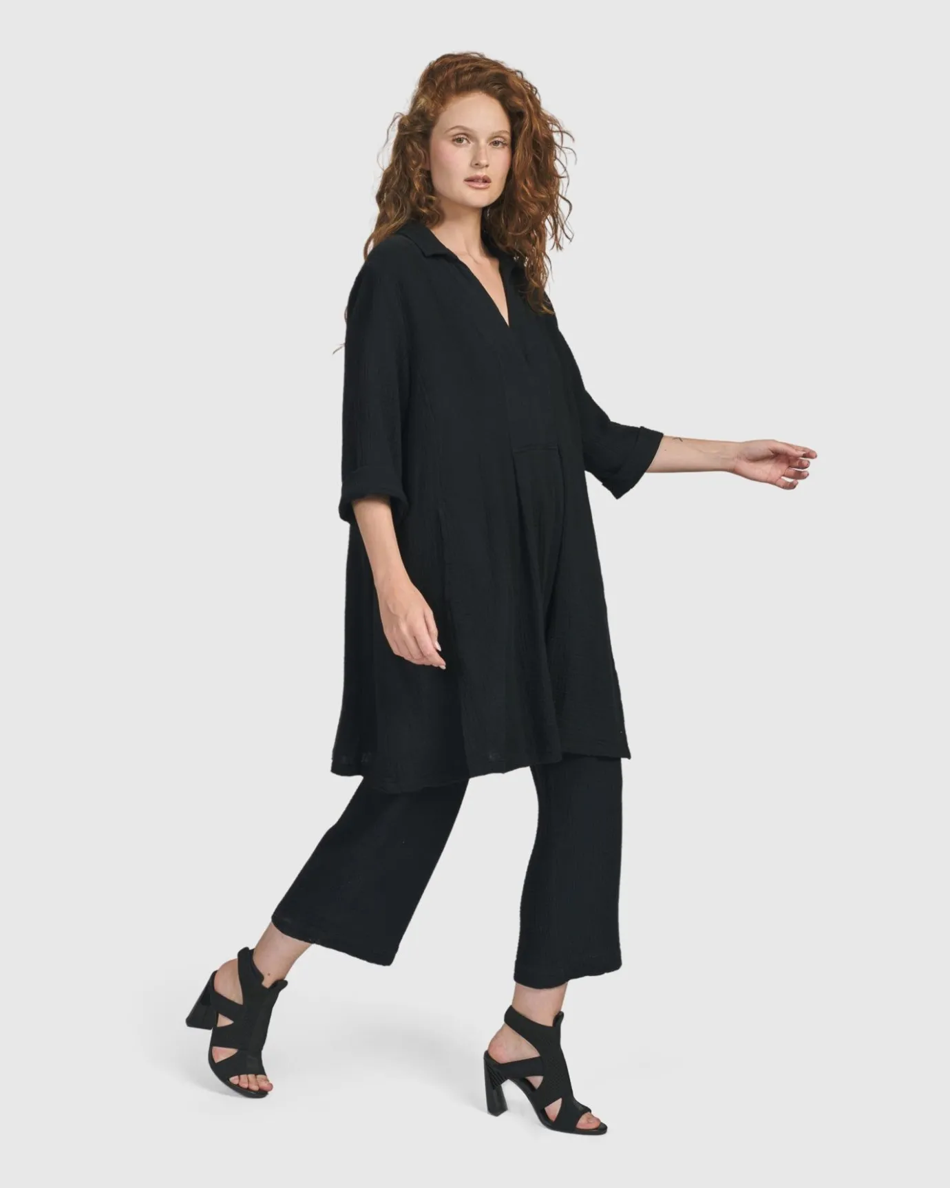 Women Alembika Tops & Tunics<Recreation Tunic Top, Black