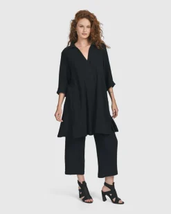 Women Alembika Tops & Tunics<Recreation Tunic Top, Black