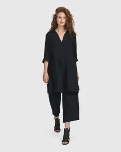 Women Alembika Tops & Tunics<Recreation Tunic Top, Black
