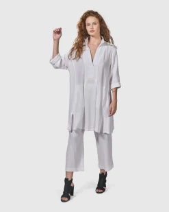 Women Alembika Plus<Recreation Tunic Top, White