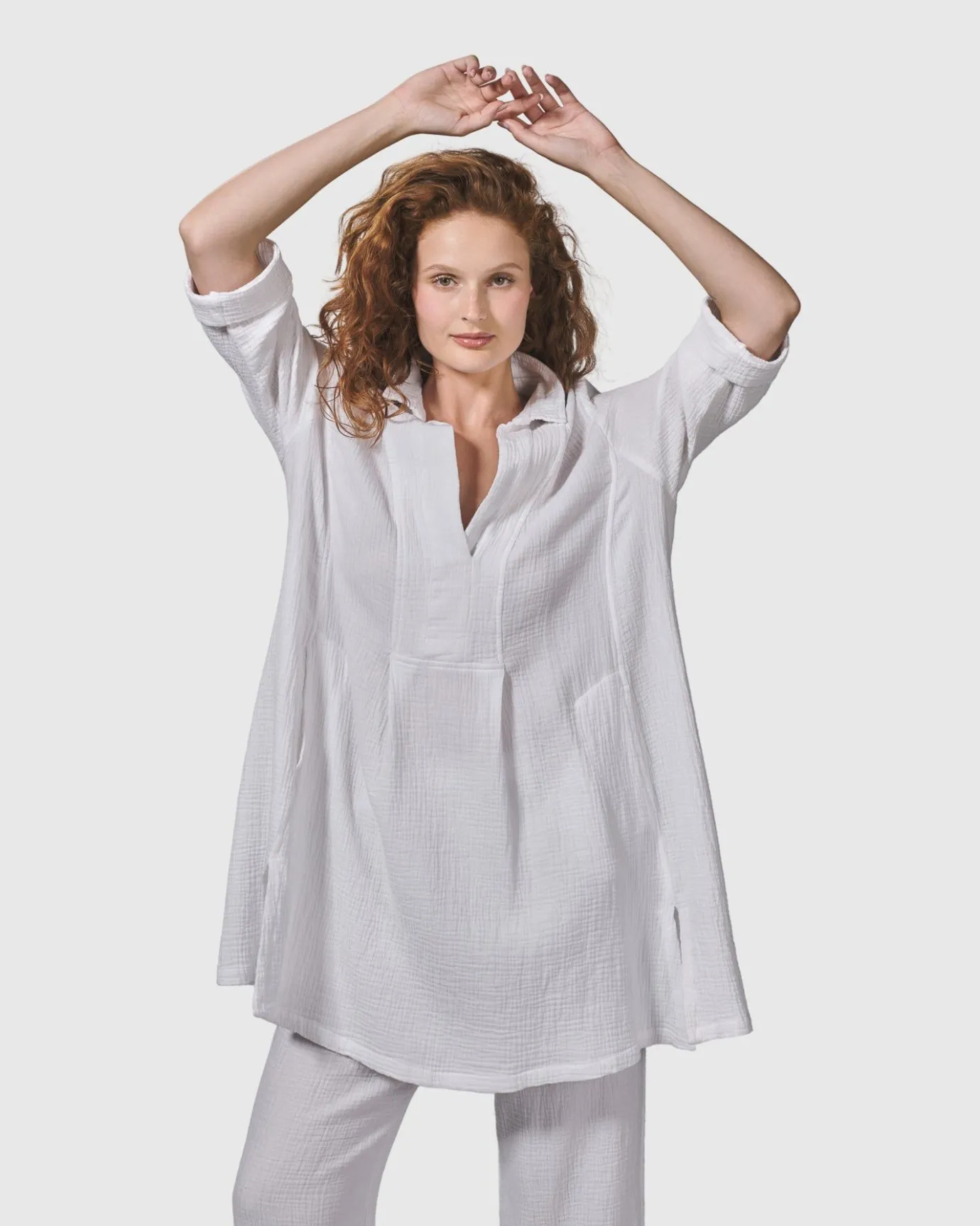 Women Alembika Tops & Tunics<Recreation Tunic Top, White