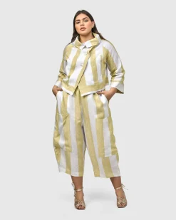 Women Alembika Jackets<Riposo A-Line Jacket, Citron
