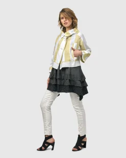 Women Alembika Jackets<Riposo A-Line Jacket, Citron