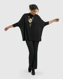Women Alembika Plus<Rookie Mockneck Top, Black