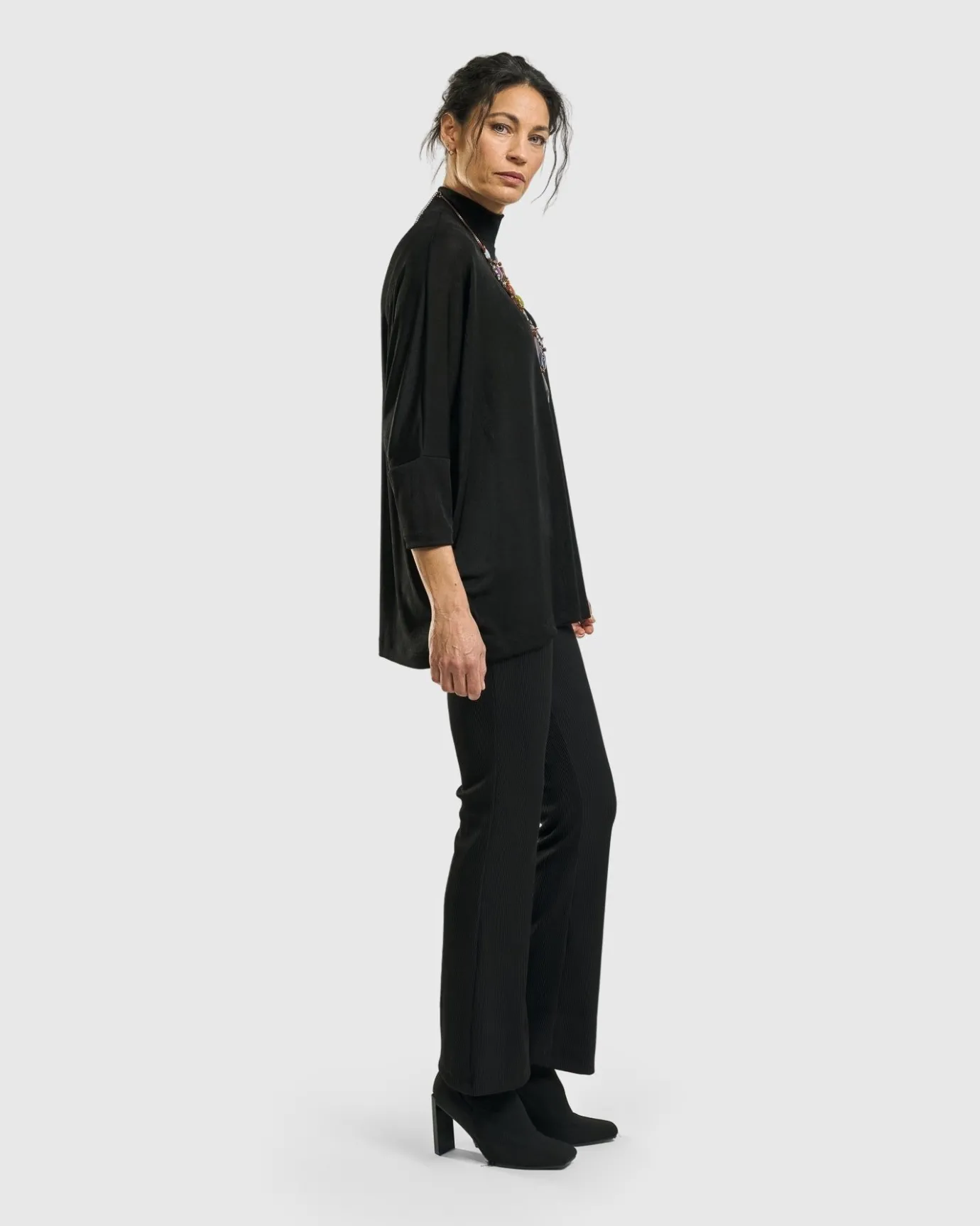 Women Alembika Plus<Rookie Mockneck Top, Black