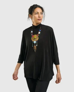 Women Alembika Tops & Tunics<Rookie Mockneck Top, Black