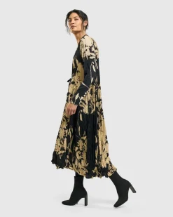 Women Alembika Plus<Rosemary Crinkle Tie Dress, Floral