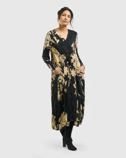 Women Alembika Plus<Rosemary Crinkle Tie Dress, Floral