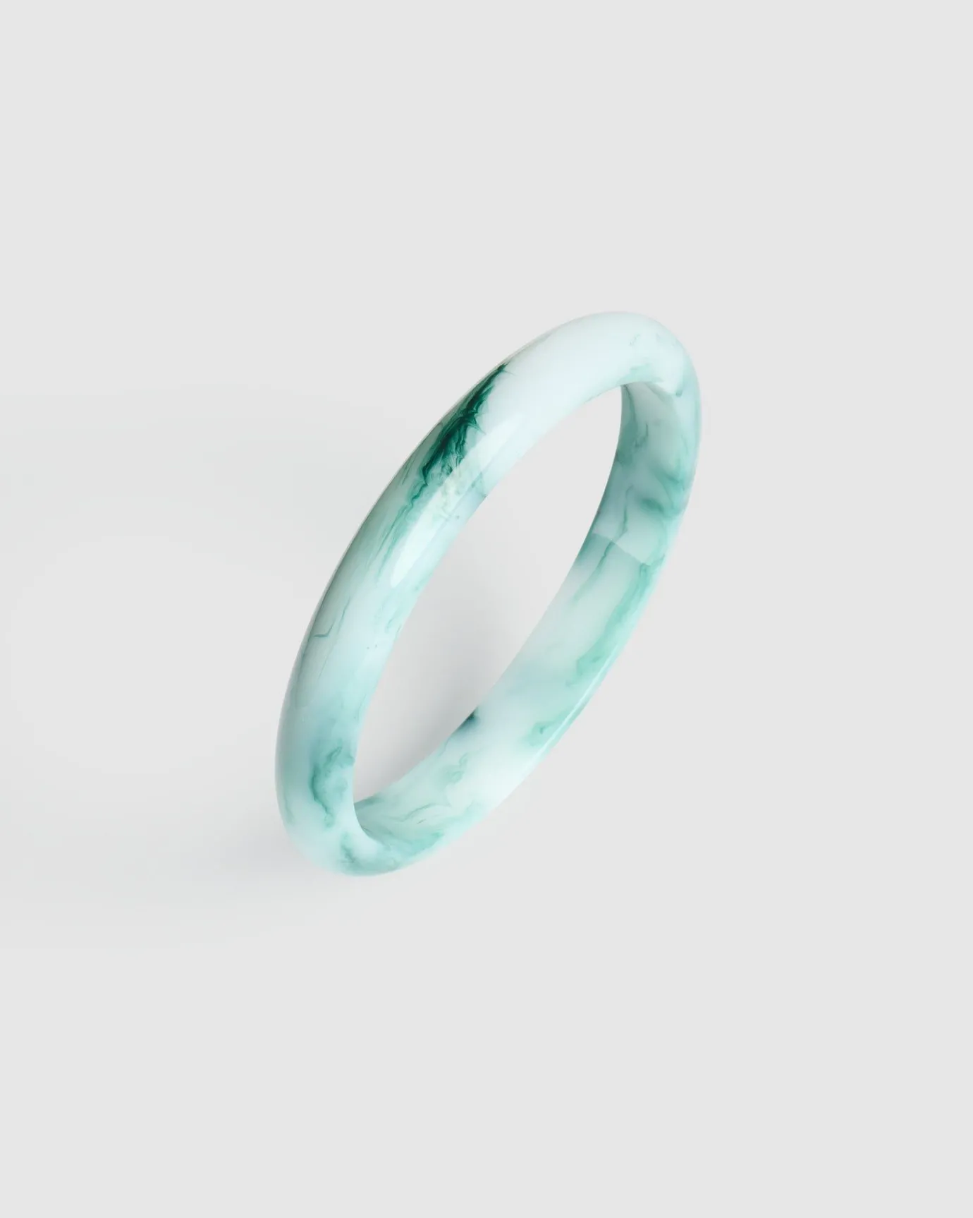 Women Alembika Jewelry<Rounded Bangle Bracelet, Jade