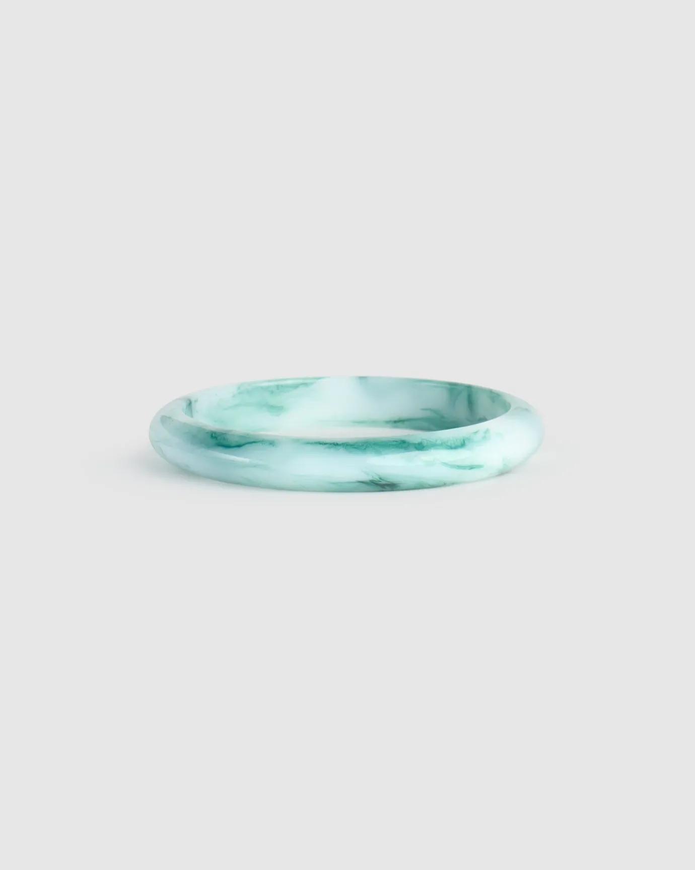 Women Alembika Jewelry<Rounded Bangle Bracelet, Jade