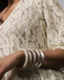 Women Alembika Accessories<Rounded Bangle Bracelet, Oat