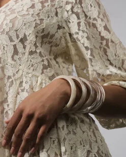 Women Alembika Accessories<Rounded Bangle Bracelet, Oat