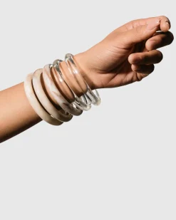 Women Alembika Accessories<Rounded Bangle Bracelet, Oat