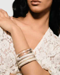 Women Alembika Accessories<Rounded Bangle Bracelet, Oat