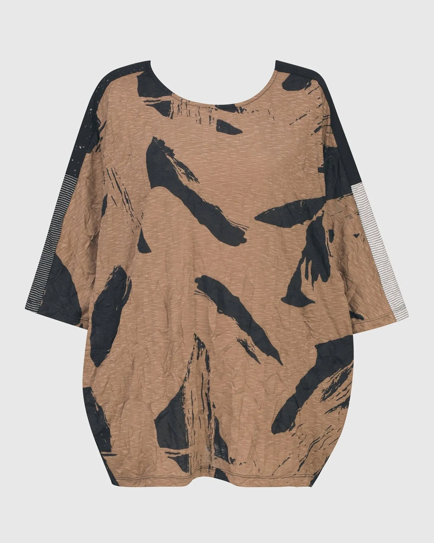 Women Alembika Plus<Ru Crinkle Dolman Top, Sepia