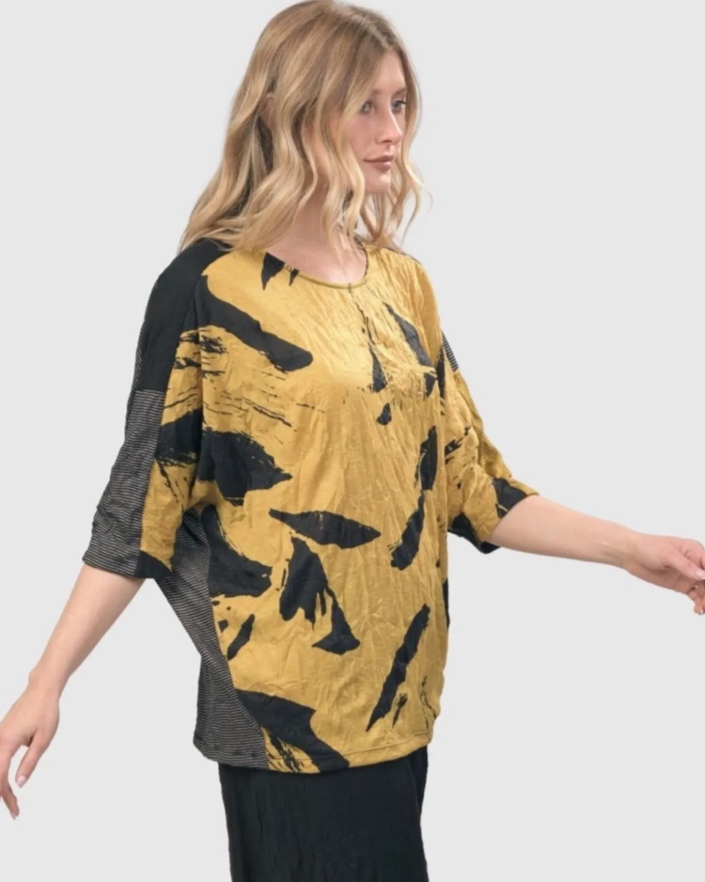 Women Alembika Tops & Tunics<Ru Crinkle Dolman Top, Yellow
