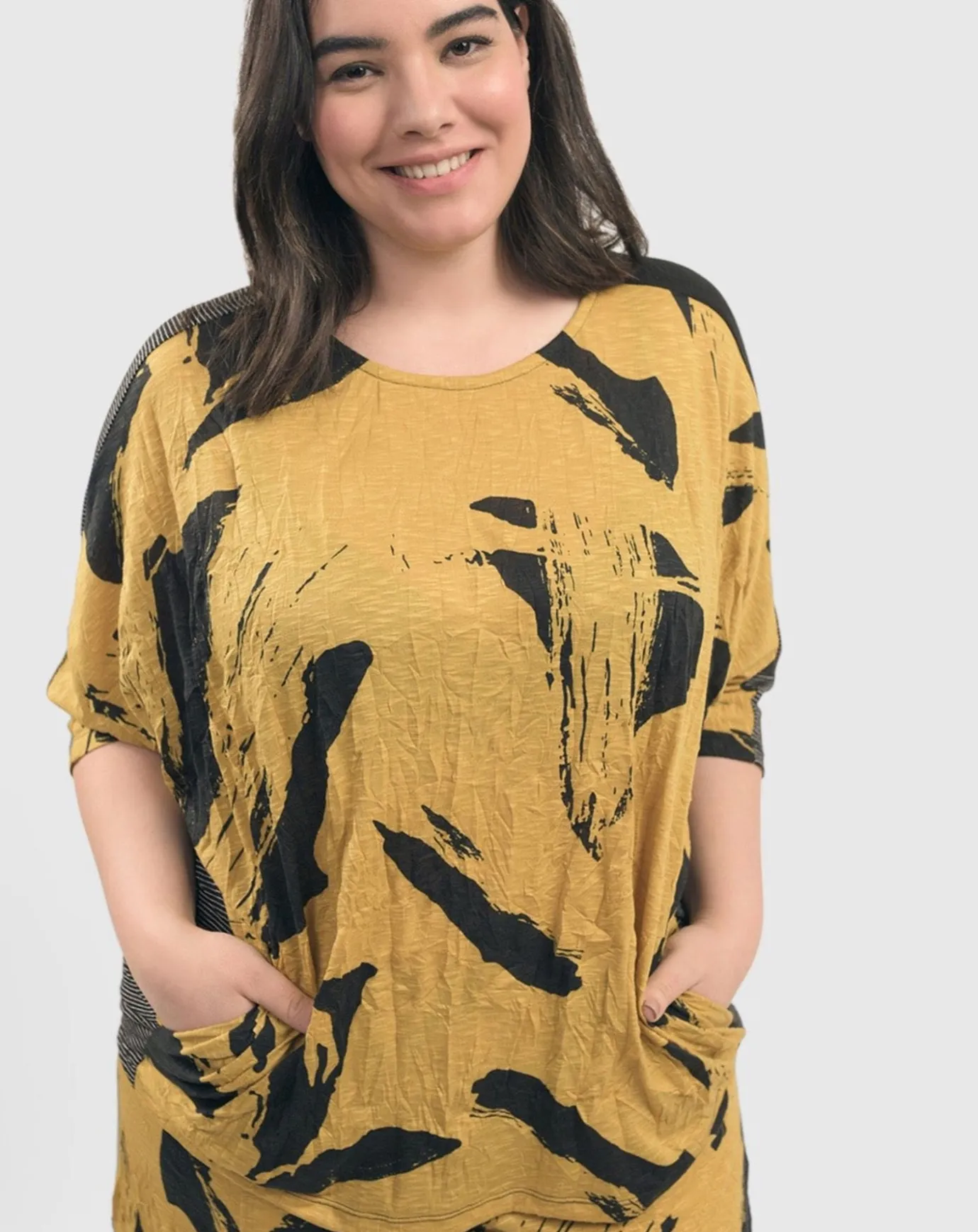 Women Alembika Tops & Tunics<Ru Crinkle Dolman Top, Yellow