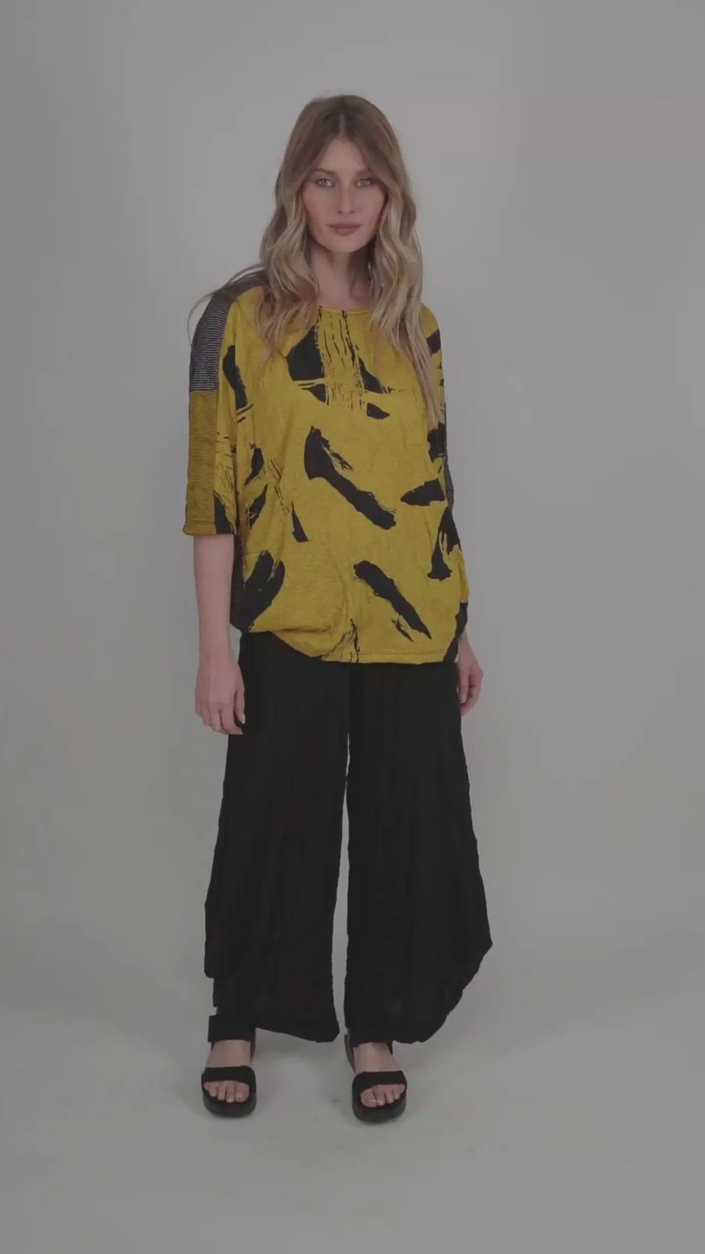 Women Alembika Tops & Tunics<Ru Crinkle Dolman Top, Yellow