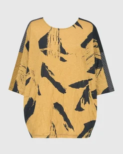 Women Alembika Tops & Tunics<Ru Crinkle Dolman Top, Yellow