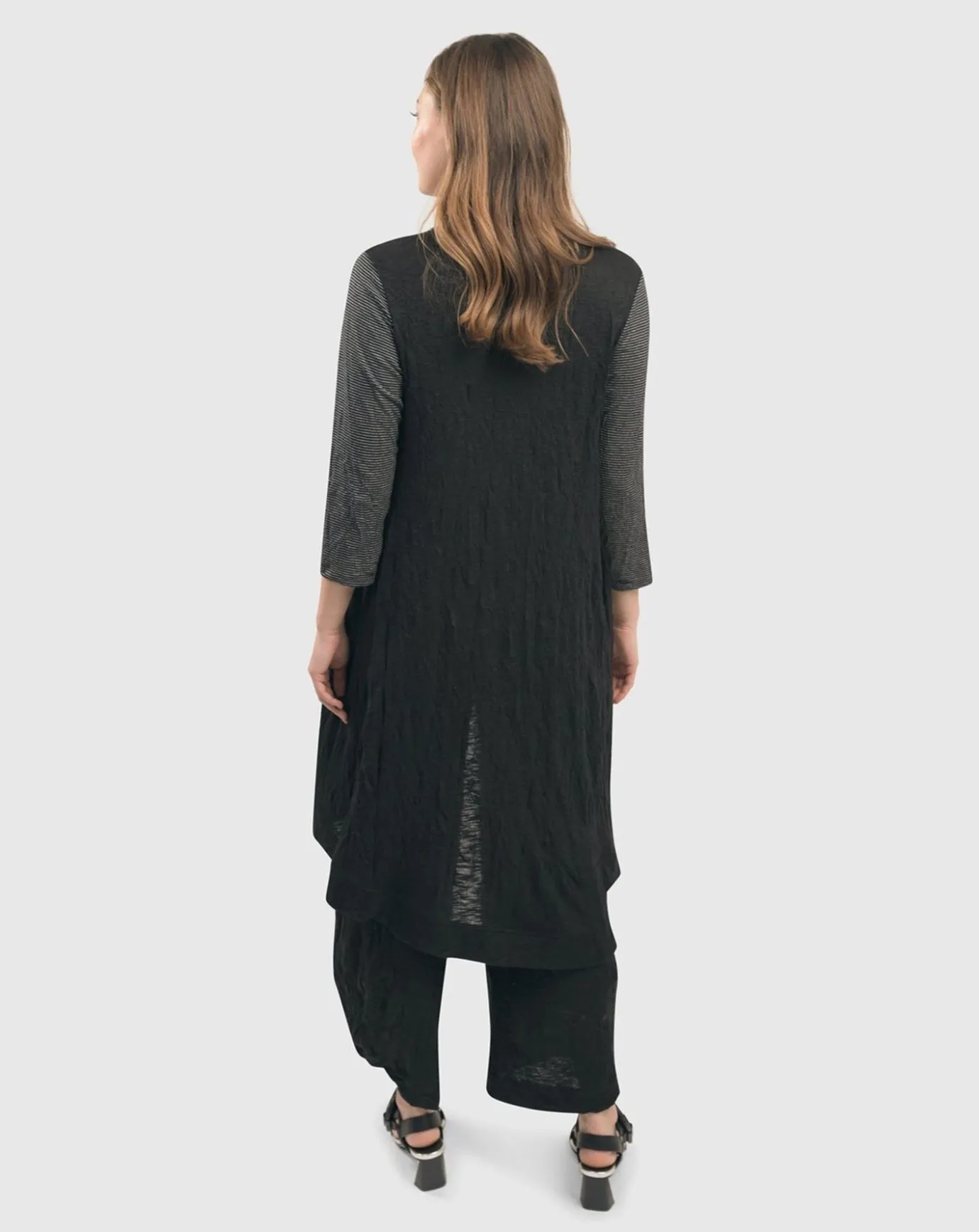 Women Alembika Tops & Tunics<Ru Hi-Lo Crinkle Tunic Top, Sepia