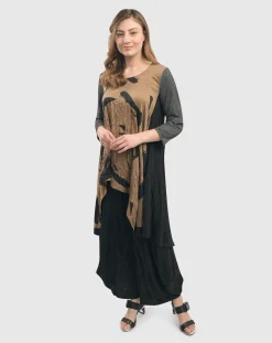 Women Alembika Tops & Tunics<Ru Hi-Lo Crinkle Tunic Top, Sepia