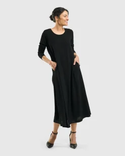 Women Alembika Plus<Sabrina A-Line Dress, Black