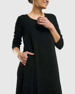 Women Alembika Dresses<Sabrina A-Line Dress, Black