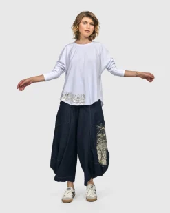 Women Alembika Plus<Sacramento Relaxed Top, White