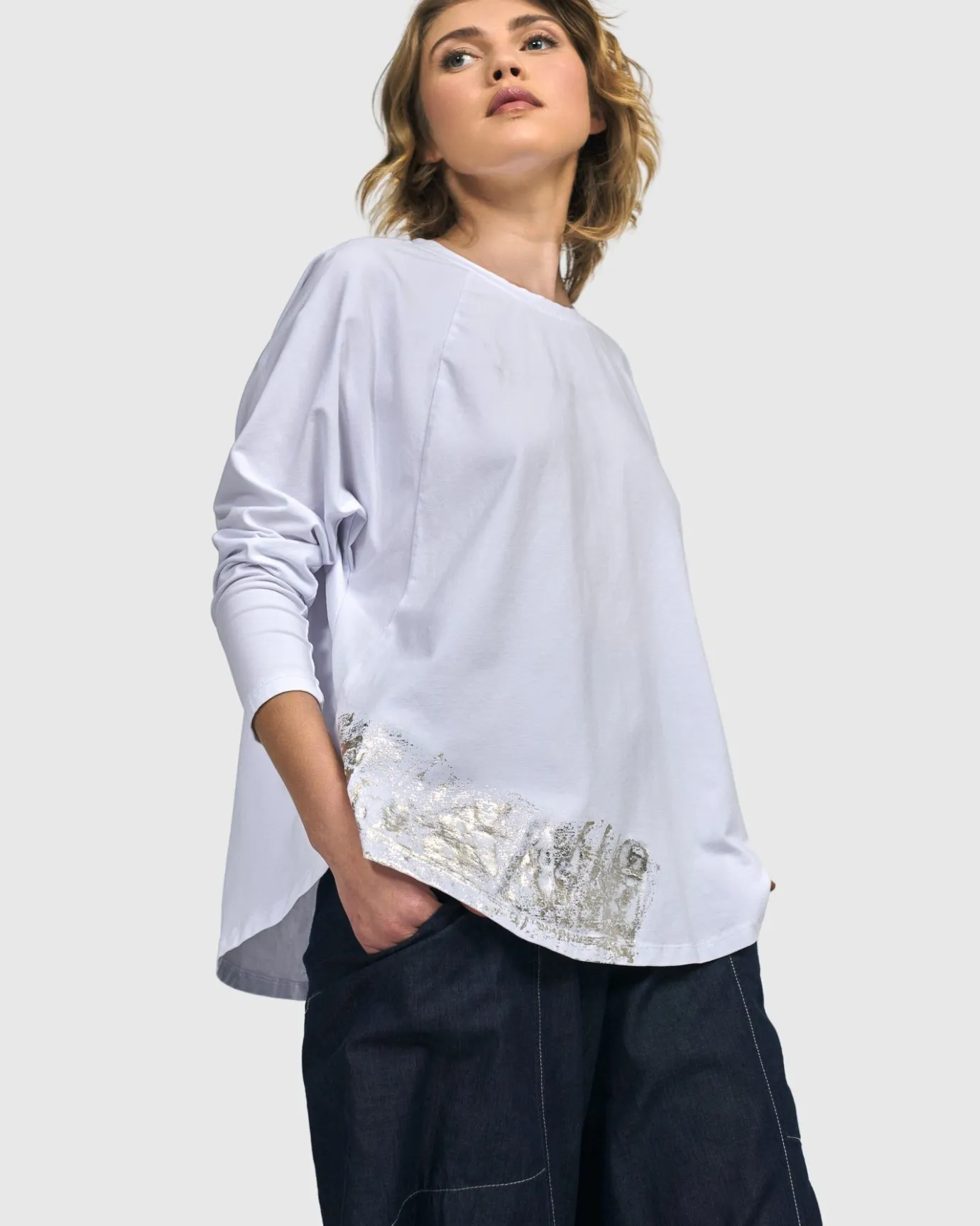 Women Alembika Tops & Tunics<Sacramento Relaxed Top, White