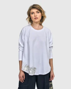 Women Alembika Tops & Tunics<Sacramento Relaxed Top, White