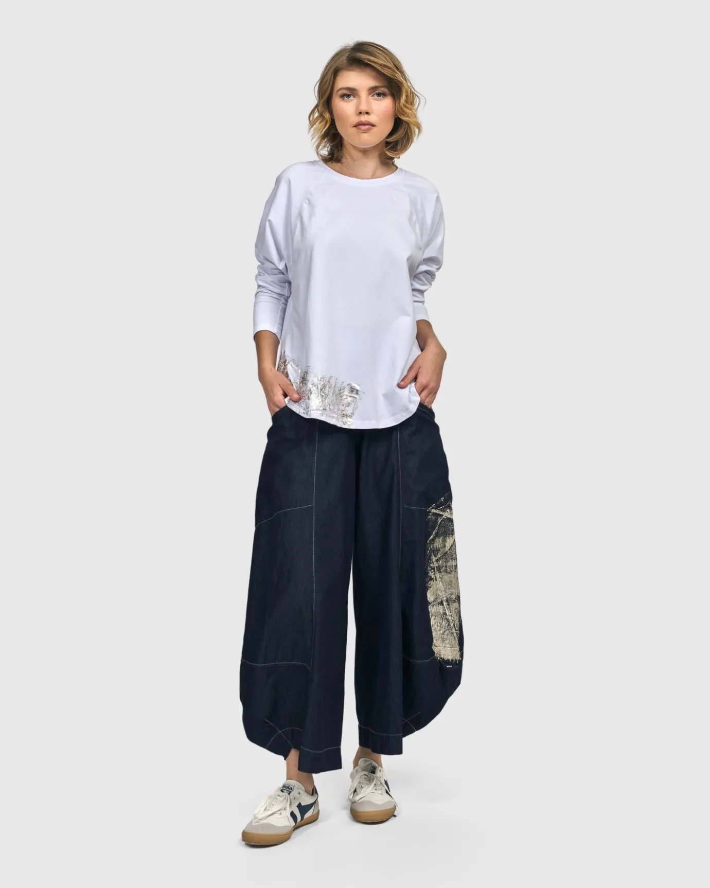 Women Alembika Tops & Tunics<Sacramento Relaxed Top, White