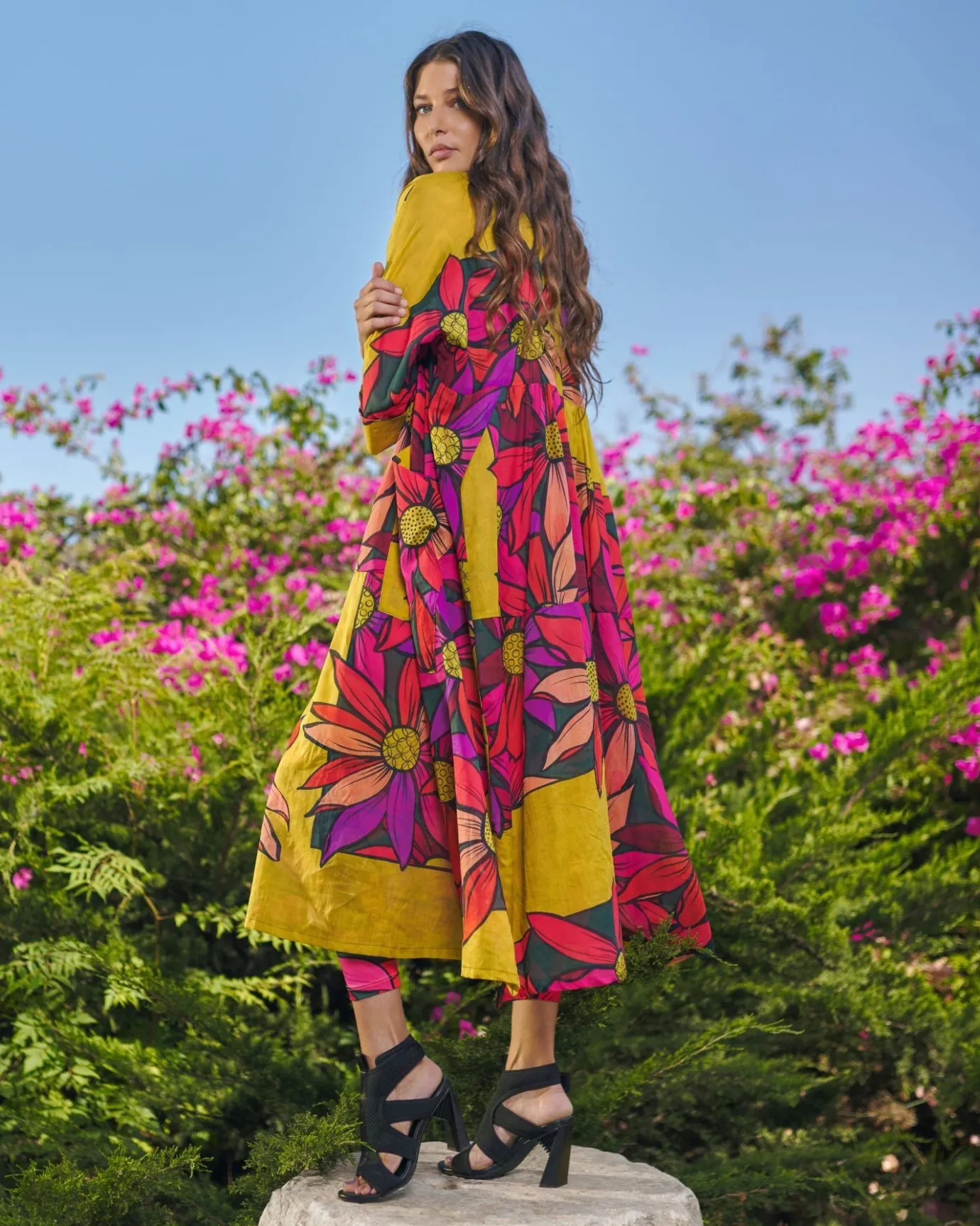 Women Alembika Plus<Saffron Shirt Dress, Bouquet