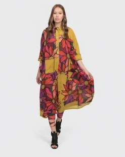 Women Alembika Plus<Saffron Shirt Dress, Bouquet