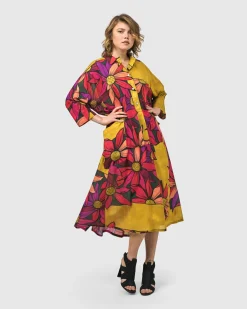 Women Alembika Plus<Saffron Shirt Dress, Bouquet